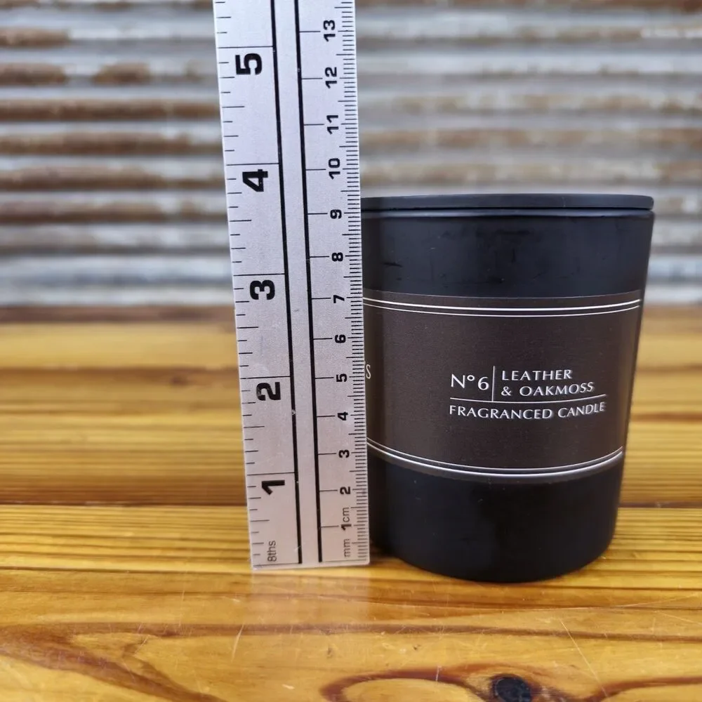 PECKSNIFF'S No. 6 Leather & Oakmoss 6.4 ounce Fragranced Candle Made in England